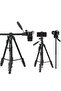 KP-2274 Camera Aluminium Tripod with 4 Sections, Detachable Monopod, 360 Degree Head