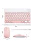 UltraSlim Bluetooth Keyboard and Mouse Combo Rechargeable Portable Wireless Keyboard Mouse Set - 6
