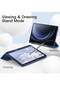 Case for Samsung Galaxy Tab S9 FE+ / S9 FE Plus 12.4-Inch – Soft TPU Tri-Fold Stand Protective Cover - 6