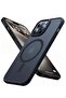 iPhone 15 Pro Max Case Cover, Magsafe Magnetic, Shockproof, Translucent Matte, Black
