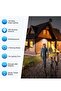 Solar Lights Outdoor [6 Pack/3 Working Mode], SEZAC Solar Security Lights - 3