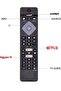 Replacement Universal Philips TV Remote Control for LCD LED 3D HD Smart TV with Netflix Button - 3