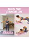 Foldable Pilates Reformer Machine for Home & Gym, Sliding Board for All Users (Pink) - 2