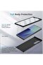 Full Body Case for Z Fold 7 with Built-In Screen Protector, Hard PC, Matte Finish, Black - 6