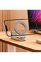 Portable MagSafe Phone Holder Airplane Phone Mount for Travel Aluminum Magnetic Cell Phone Holder 180° Plus 360° Double Rotation. - 6