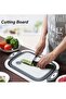Foldable Multifunction Chopping Board, Collapsible Dish Tub Basin Cutting Board Colander, Vegetable Fruit Wash - 4