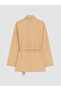 Beige Belted Girl's Trench Coat - 2