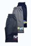 Children's Boys Combed Cotton Capri Sweatpants Printed Set of 3 - 2