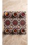 Set of 6 Vibrant Colored Mandala Motif Coasters - Decorative Coffee and Winter Tea Presentation Coasters - 4