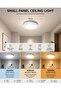 Bright 24W, 18cm LED Ceiling Light with E27 Connector, 3-Color Changing Round Lamp, Flicker-Free