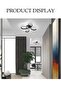 LED Ceiling Light, Tri Color Adjustable, Four Leaf Clover Shape, for Hallway, Office, Bedroom, Kitchen, Black - 5