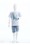 Boy's 2-Piece Printed Summer Top and Bottom Set 4-8 Years 2628 - 3