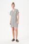 Women's Ecru Buttoned Dress 29136 - 4