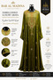 Bab Al Madina Premium Golden Bead Embroidered Abaya for Occasions