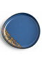 Navy Blue & Brown Reactive Glaze Ceramic Plate | 34 cm , 28 cm , 23 cm - 5
