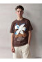Lcw Kids Brown Crew Neck Printed Boys T-Shirt - 2