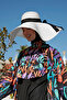 Large Size Straw Beach Hat Rms-Rş-21-26 White - 2