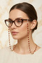 Elegant Heart Brass Glasses Chain - 2