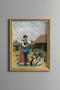 In the Farm Courtyard - Vintage Patterned Painting - Fine Model