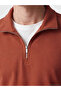Esvab • Modern & Distinctive Zippered Turn-Down Collar Men's T-Shirt - 3
