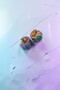 Hollowed Out Hologram Infinity Model Men Women Unisex 316L Steel Hoop Earrings 2Pcs - 3