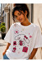 Pink Bunny Oversize Tişört - 2