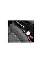Leather Textured Car Seat Gap Filler Organizer Seat Belt Compatible 2 Pieces Black - 2