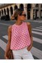 Women's Polka Dot Blouse with Tie Back Detail, Stylish and Comfortable Daily Design