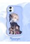 Samsung Galaxy A05 Compatible Case Camera Protector Blue Silicone Couple Phone Case Girl Pattern - 2