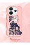 Redmi Note 14 4g Compatible Case Camera Protector Pink Silicone Couple Phone Case Girl Pattern - 2