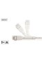كابل توصيل قابل للانحناء من نوع CAT 6A F-FTP، بطول 1 متر، لون رمادي، مقاس AWG 32/7 - 3