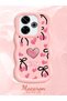 Redmi 13 4g Compatible Case Camera Protector Pink Silicone Couple Phone Case Heart Pattern - 2