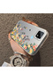 Realme C21 Compatible Silicone Edge Hard Back Case Couple Phone Case with Floral Pattern - 4