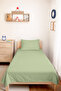 Mint Minimal Young Room Single Pique Set - Quilted Pastel Green 160X220 cm Bedspread - 6