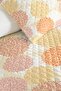 Floral Pastel Autumn Themed Teen Room Single Pique Set - Boho 160X220 cm Bedspread - 3