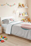 Geometric Bohomian Mint Young Room Single Pique Set - Powder Pastel 160X220 cm Bedspread - 5