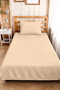 Cream Minimal Young Room Single Pique Set - Beige Quilted 160X220 cm Seasonal Bedspread - 5