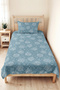Blue Star Bohemian Young Room Single Pique Set - Night Patterned 160X220 cm Quilted Bedspread - 2