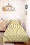 Yıldız Sarı Young Room Single Pique Set - Minimal Mustard 160X220 cm Quilted Bedspread - 4