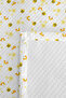 Bee and Flower Children's Room Single Pique Set - White Minimal 160X220 cm Quilted Bedspread - 7