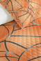 Basketball Ball Patterned Children's Room Single Pique Set - Athlete 160X220 cm Quilted Bedspread - 3