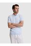 Baby Blue Slim Fit 100% Cotton Polo Collar Knitwear T-Shirt 50323873-Vr249 - 3