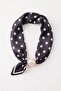 Women's Noir Dot Magnetic Scarf Accessory Undershirt White – Lycra Flexible Fabric, Modern Form - 5