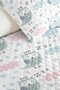 Sleepy Owl Blue Children's Room Single Pique Set-Cloud Star 160X220 cm Quilted Bedspread - 3