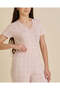 Senior Girls Pink Front Placket Pajama Set - 5