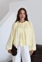 Yellow Gathered Detail Collared Blouse - 2Y4959 - 6