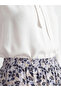 Nevavm Patterned Belmando Flared Skirt with Elastic Waist - 3