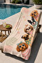Dog with Glasses Portrait Patterned 70X150 Beach Towel - 4