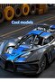 1pc Abs Rechargeable Rc Racing Car 2 4g Remote Control Model Blue High Speed Rubber Wheels - 5