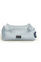 Block Rectangle Pet Bed Small - Blue - Premium Waterproof Bed with Sustainable Filling, Non-Slip Base & Durable Exterior – 60 x 50 x 19 cm